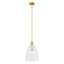 Luminaire en laiton naturel à 1 lumière Meridian Millom-1022397176