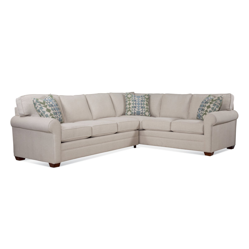 Bedford 2 - Piece Sectional, Black, Yellow Chenille/Velvet Solid; 0809-33, Right Hand Facing