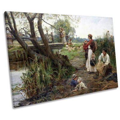 Abstract Green Grunge - Wrapped Canvas Print