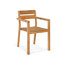 Ensemble de salle à manger d'extérieur en teck récupéré massif Morones avec table à pieds tournés et chaises naturelles