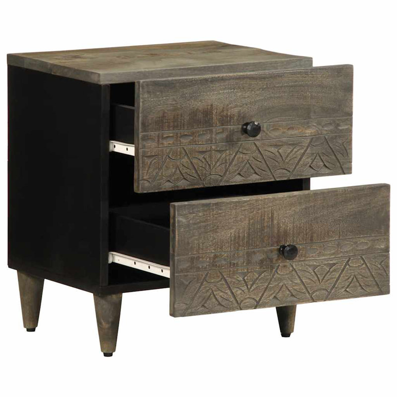 40cm W Metal Bedside Table