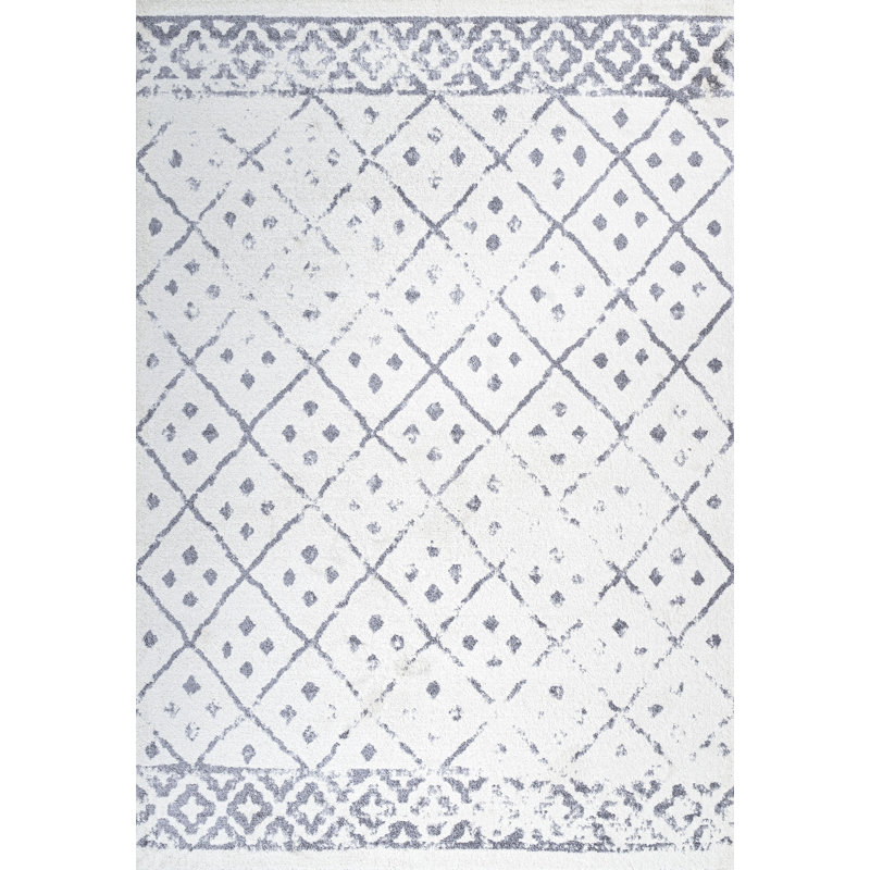 Tapis ivoire / gris Malmesbury, Rectangulaire 3 pi x 5 pi