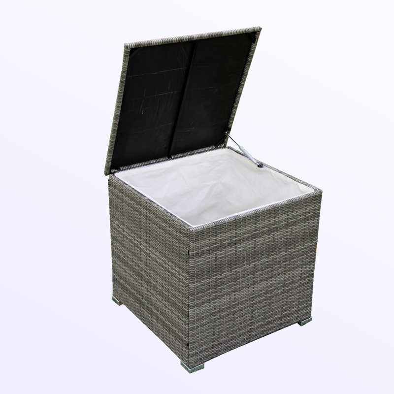 Ensemble de patio complet 4 pièces avec coussins, Crème