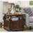 Walnut Wood 2 Drawer Side Table