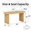 Table de salle à manger ovale en chêne 67 po avec 2 chaises Kowalsky-132443391