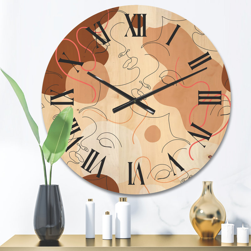Horloge murale en bois, Moyenne