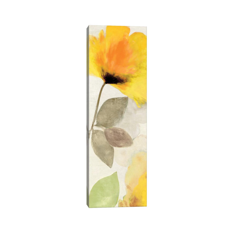 Happy Florals I by Aimee Wilson - Wrapped Canvas Panoramic Gallery-Wrapped Canvas Giclée, 152.4 cm H x 50.8 cm W x 1.91 cm D