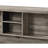 Antique Oak & Sandy Grey 5-shelf Kitchen Island, Ensuring Sufficient Storage For Bottles And Glasses, Tabletop Strong Metal Legs Dining Room Island With Abundant Area Glasses Bottles,