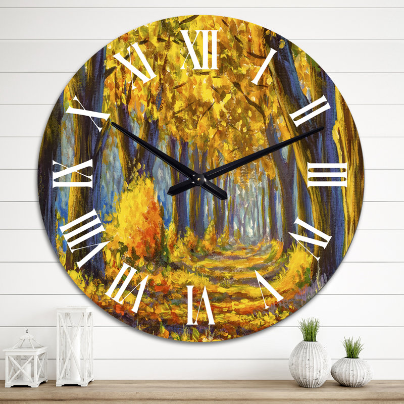 Horloge murale traditionnelle en or, Grand