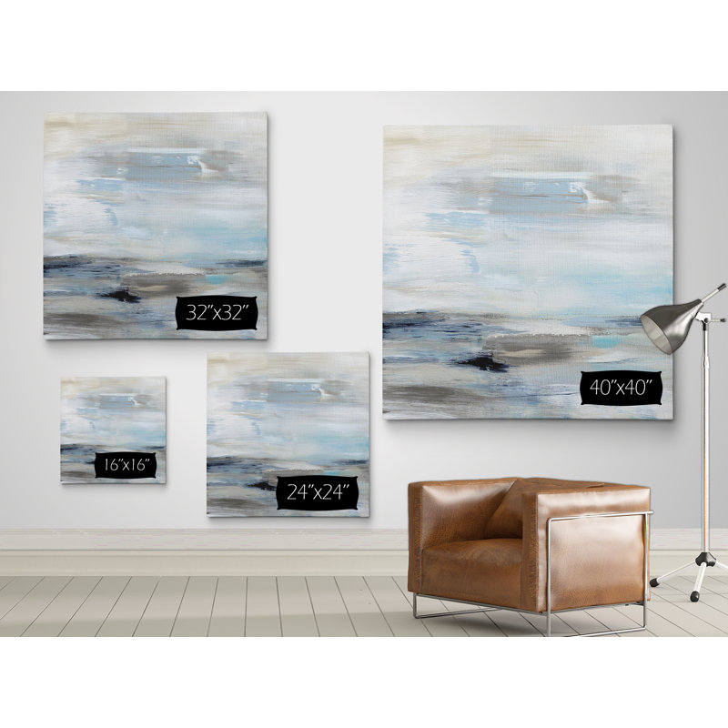 « golfe flux », impression sur toile, H 32 po x l 32 po x P 1,5 po, Toile tendue