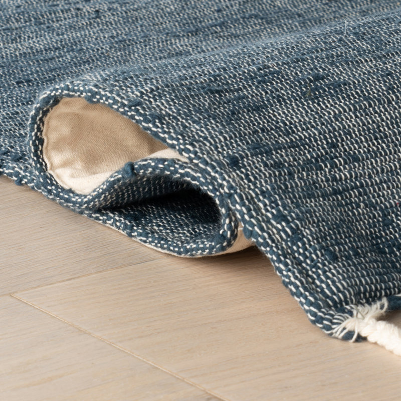 Lioro Plaid Handmade Cotton Rug, Rectangle 6' x 9'