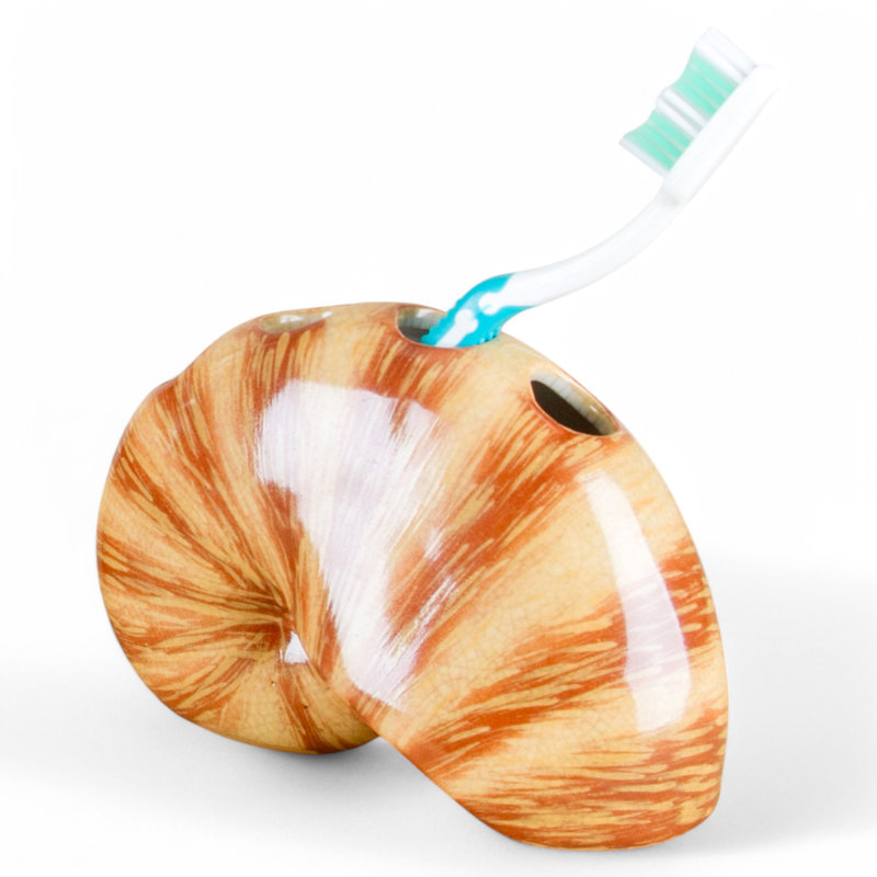 Porcelain Shell Toothbrush Holder