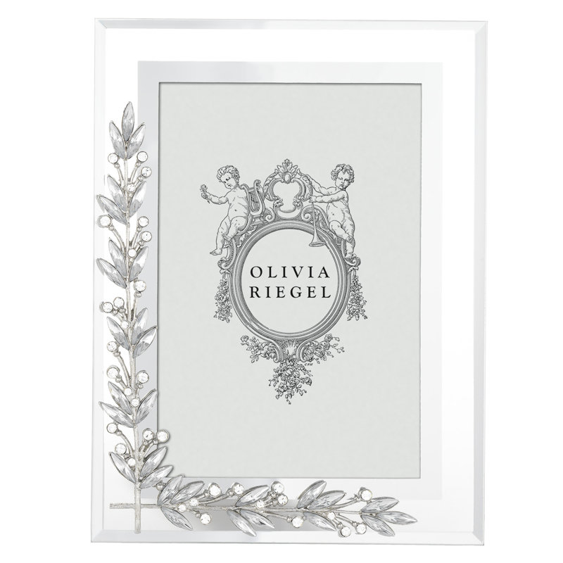 Laurel Glass Picture Frame, Silver, 8" x 10"