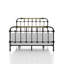 Mobilier de chambre à coucher style transitionnel noir antique 1pc