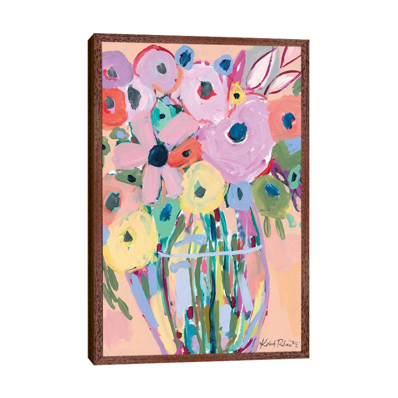 Keep It Up by Kait Roberts - Print on Canvas, Classic Brown Wood Framed, 66.04cm H x 45.72cm W x 3.81cm D
