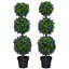 110cm Faux Lavender Topiary in Pot