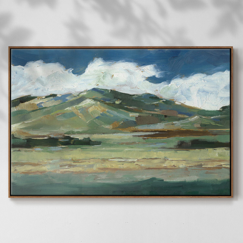 Western Sky II, reproduction d'art sur toile, H 17 po x l 25 po x P 2 po, Noyer