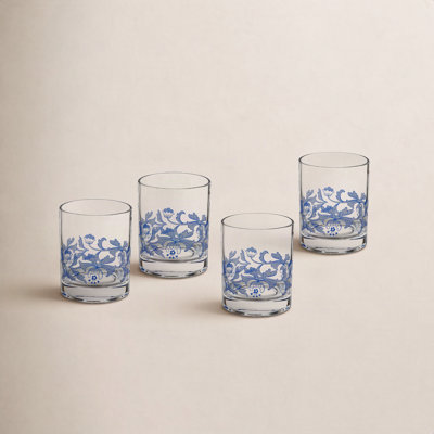 Blue Italian Whiskey Glass