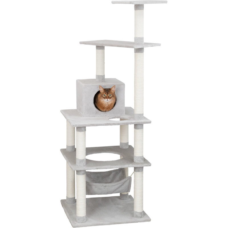 Abby 63.5'' H Cat Tree, Gray