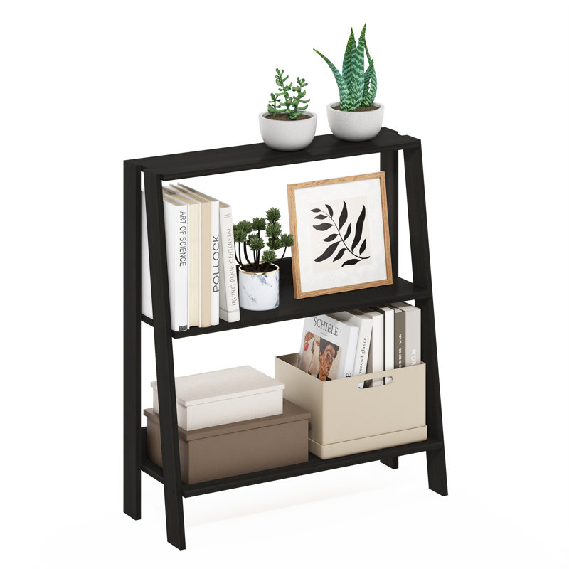 Bibliothèque échelle Casiana, Espresso, (3 tablettes) H 27 po x l 23,6 po x P 9,3 po