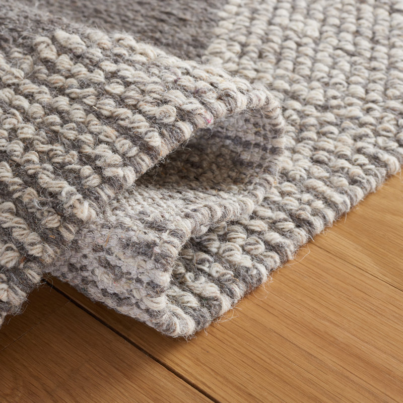 Charvik Geometric Handmade Area Rug in Ivory/Beige, Runner 2'3" x 8'