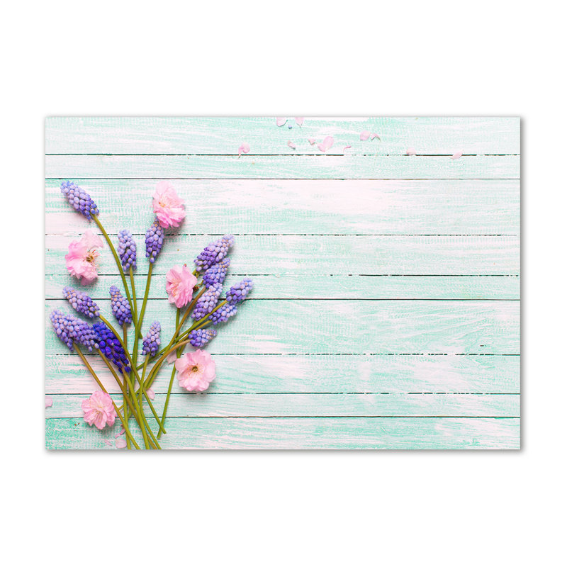 Lavender On The Wood - Wrapped Canvas Print