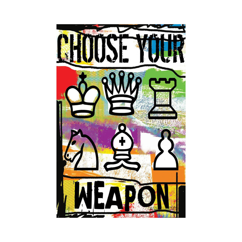 Choose Your Weapon by Luz Graphics - Wrapped Canvas Print, 101.6 cm H x 66.04 cm W x 1.91 cm D