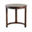 Transitional Style 1pc Round End Table With Lower Display Shelf