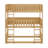 Rubber Wood Triple Bunk Bed With Ladders And Guardrails,Can Convertible Into Platform Beds-756287881