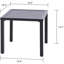 Petite table d'appoint carrée en métal