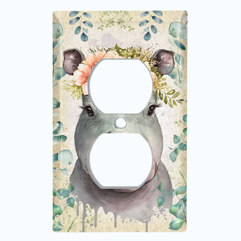 Copper Rust Patina Teal Print 1 - Gang Toggle Light Switch Standard Wall Plate