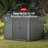 Keter Cortina 9x7 ft. Modern Durable Resin Outdoor Storage Shed With Floor and Double Doors for Garden Patio Furniture and Tools, Green-122540796