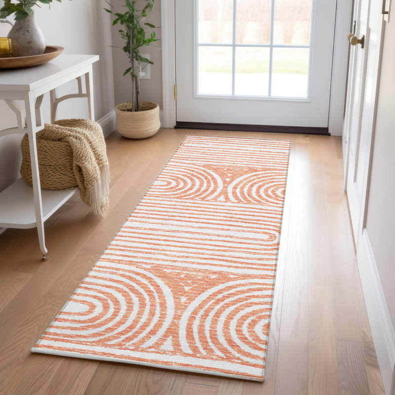 Tapis intérieur / extérieur Kinslee, Tapis de couloir 2 pi 3 po x 7 pi 6 po