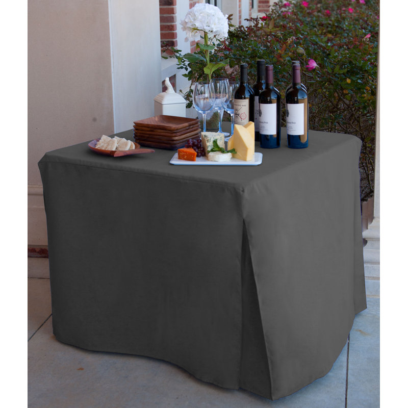 Tablevogue 34-Inch Square Table Cover, Charcoal