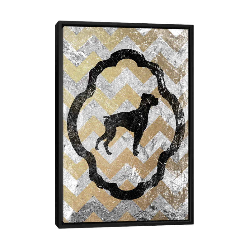« boxer », reproduction d’impression sur toile tendue "5by5collective, H 48 po x l 32 po x P 1,5 po, Toile avec cadre noir