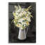 Art mural en verre épique «Farm Bouquet On Black» par Silvia Vassileva, 16 po x 24 po-341847574
