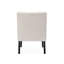 Chaise d'appoint de 2 personnes - siège en tissu beige avec design classique et fabrication stable en bois pour les chaises de patio
