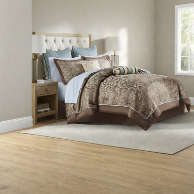 Ensemble de literie luxueux 12 pièces en mélange de coton pour chambre à coucher moderne
