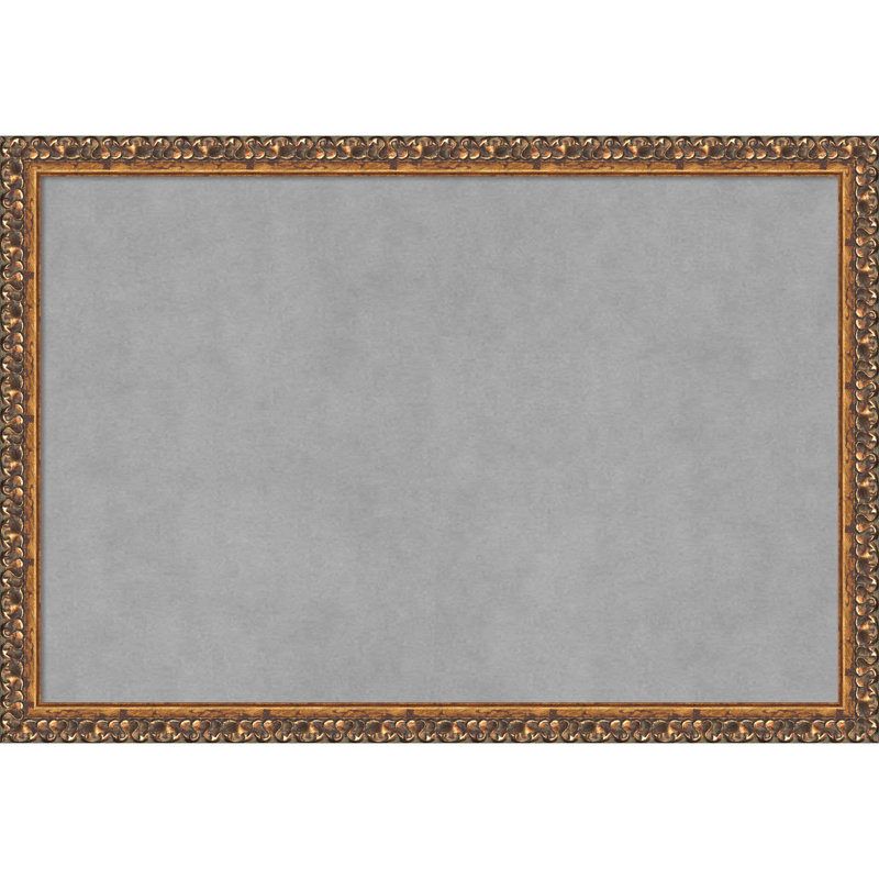 Tableau magnétique encadré bronze antique, H 18 po x l 26 po
