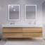 Ensemble de meuble-lavabo mural double 84 po Babajide-1524426850