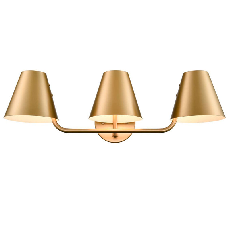 Aarez 3 - Light Dimmable Vanity Light, Gold