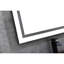 Miroir mural 72 "x 30" avec 3 températures de couleur, brouillard, gradation continue, verre à mémoire de forme, fabrication en aluminium, blanc pour mémoire de salle de bain, matériau de gradation,-1157286852