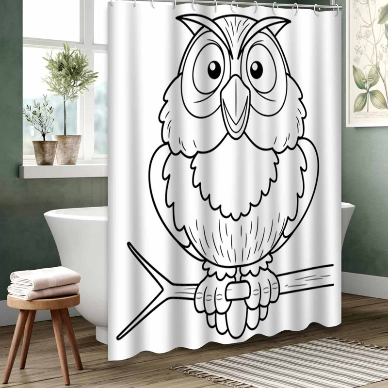 Rideau de douche jaune imperméable, rideaux de douche pour la salle de bain avec 12 crochets, L 72 po x l 84 po