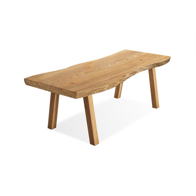 Burlywood Free Form Solid Wood Dining Table