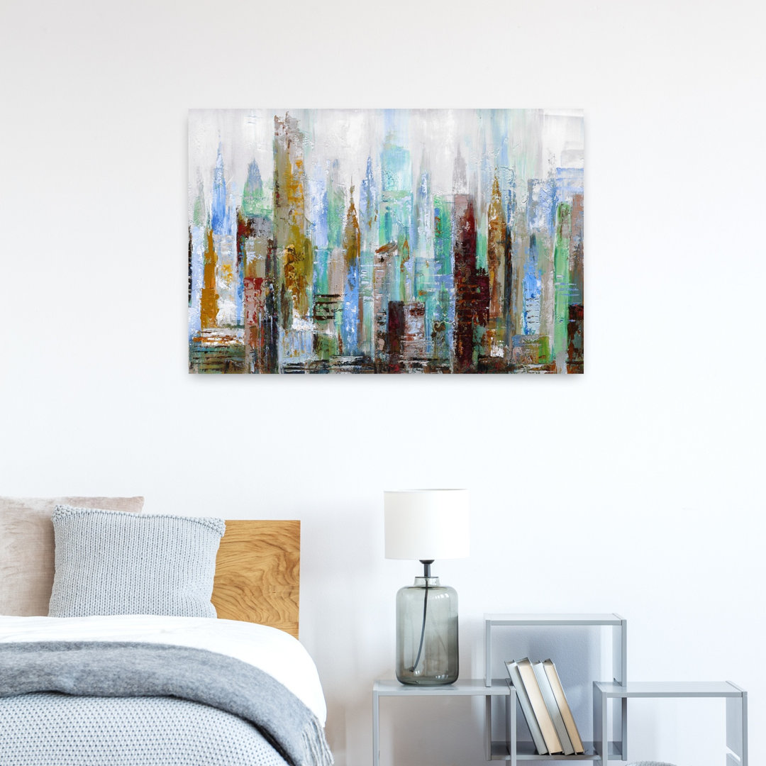 Impression City I Abstract Contemporary Architecture City Wall Art Print