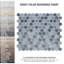 Hudson 1" x 1" Porcelain Honeycomb Mosaic Wall & Floor Tile-344681919
