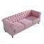 Canapé en velours de couleur rose pour salon 84,65 pouces-1551885945