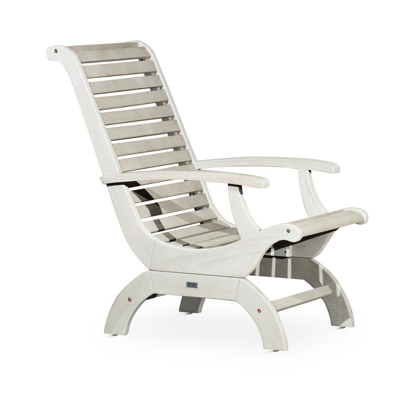 Élégant fauteuil en eucalyptus gris Driftwood - confortable, pour et pour l'extérieur, sièges de balcon, Gris
