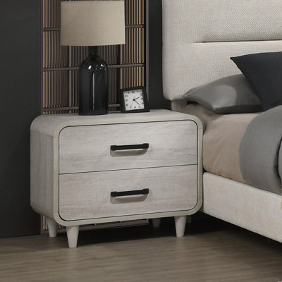 Meuble de rangement de table de chevet à deux tiroirs 1pc