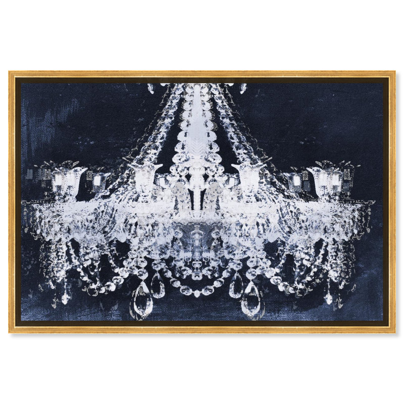 «Dramatic Entrance Indigo», impression sur toile, H 20 po x l 30 po, Cadre doré